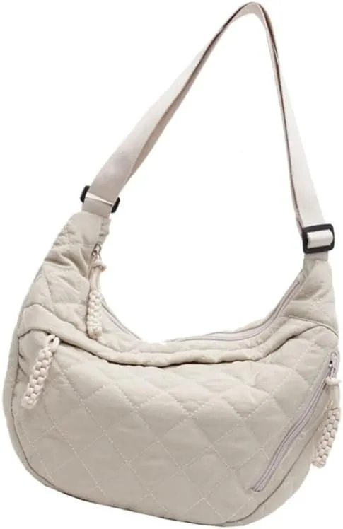 Trendy Handbag Lightweight Canvas Crossbody Purse Stylish Shoulder Bags with Adjustable Strap for Women and Students