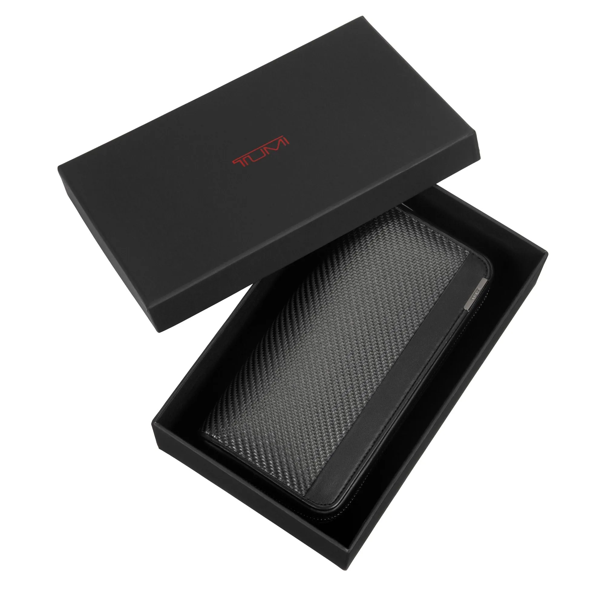 TUMI CFX Large Zip Around Travel Wallet Carbon