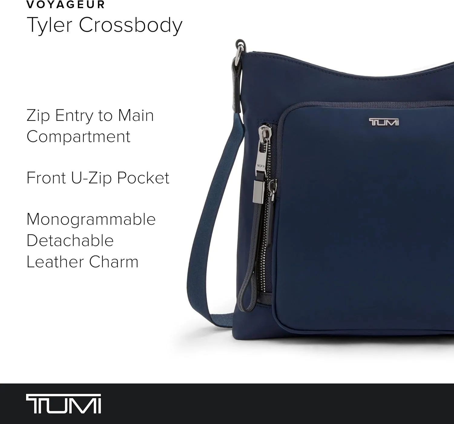 TUMI - Voyageur Tyler Crossbody - Nylon Crossbody Bag - Business, Travel Bag - Stain, Water-Resistant - Stylish Purse