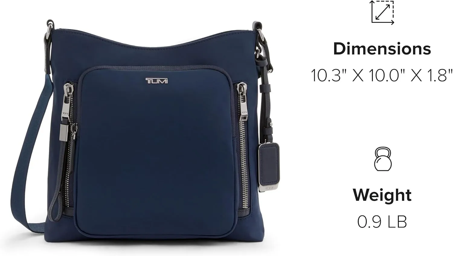 TUMI - Voyageur Tyler Crossbody - Nylon Crossbody Bag - Business, Travel Bag - Stain, Water-Resistant - Stylish Purse