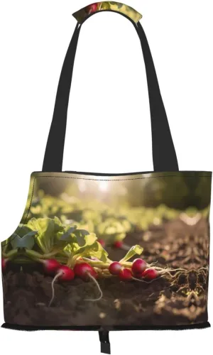 Turnip Printed pet Shoulder Bag, Suitable for Small Dogs and Cats, Shopping and Travel Dual-Purpose Bag