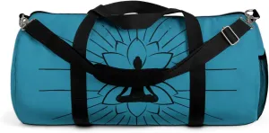 Turquoise Zen Girl Duffel Bag