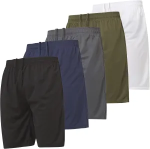 Ultra Performance 5 Pack Mens Shorts, Athletic Gym Shorts Workout Basketball Shorts for Men, SM - 5X