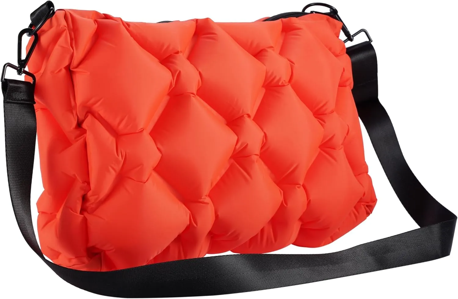 Ultralight Inflatable Sling Bag – 2025 Innovative Foldable Travel & Commuter Crossbody, Stylish and Portable Creative Bag (Orange)