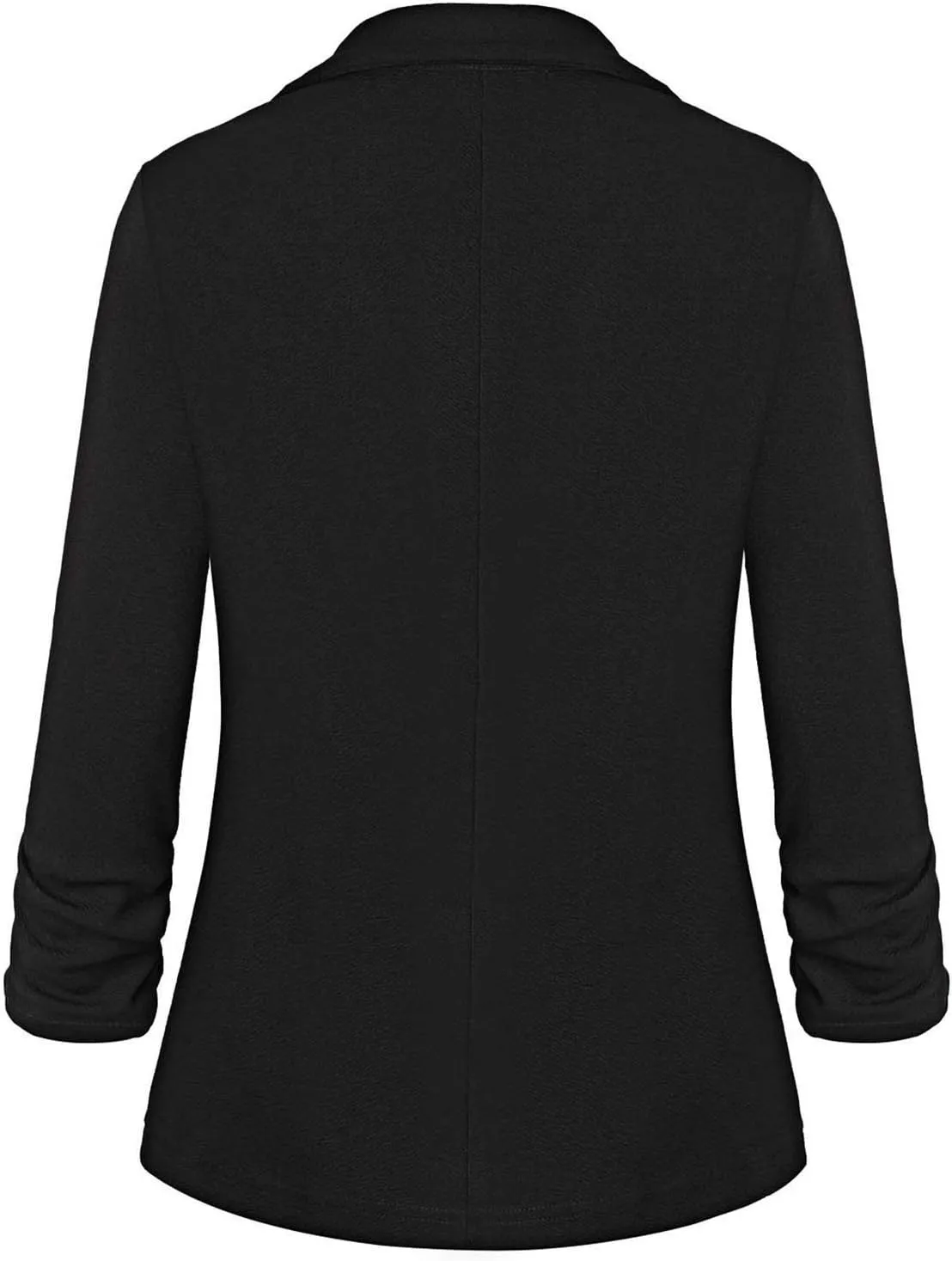 Unifizz Womens Casual Work Office Blazer Pockets Buttons Suit Jacket 3/4 Sleeve