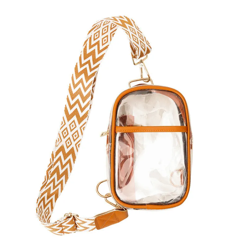 Unique Comfortable Transparent Style Trendy Beach Men's Chest Bags