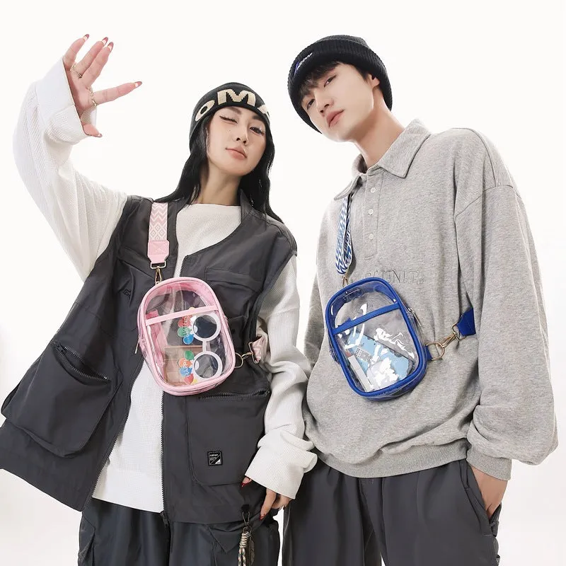 Unique Comfortable Transparent Style Trendy Beach Men's Chest Bags