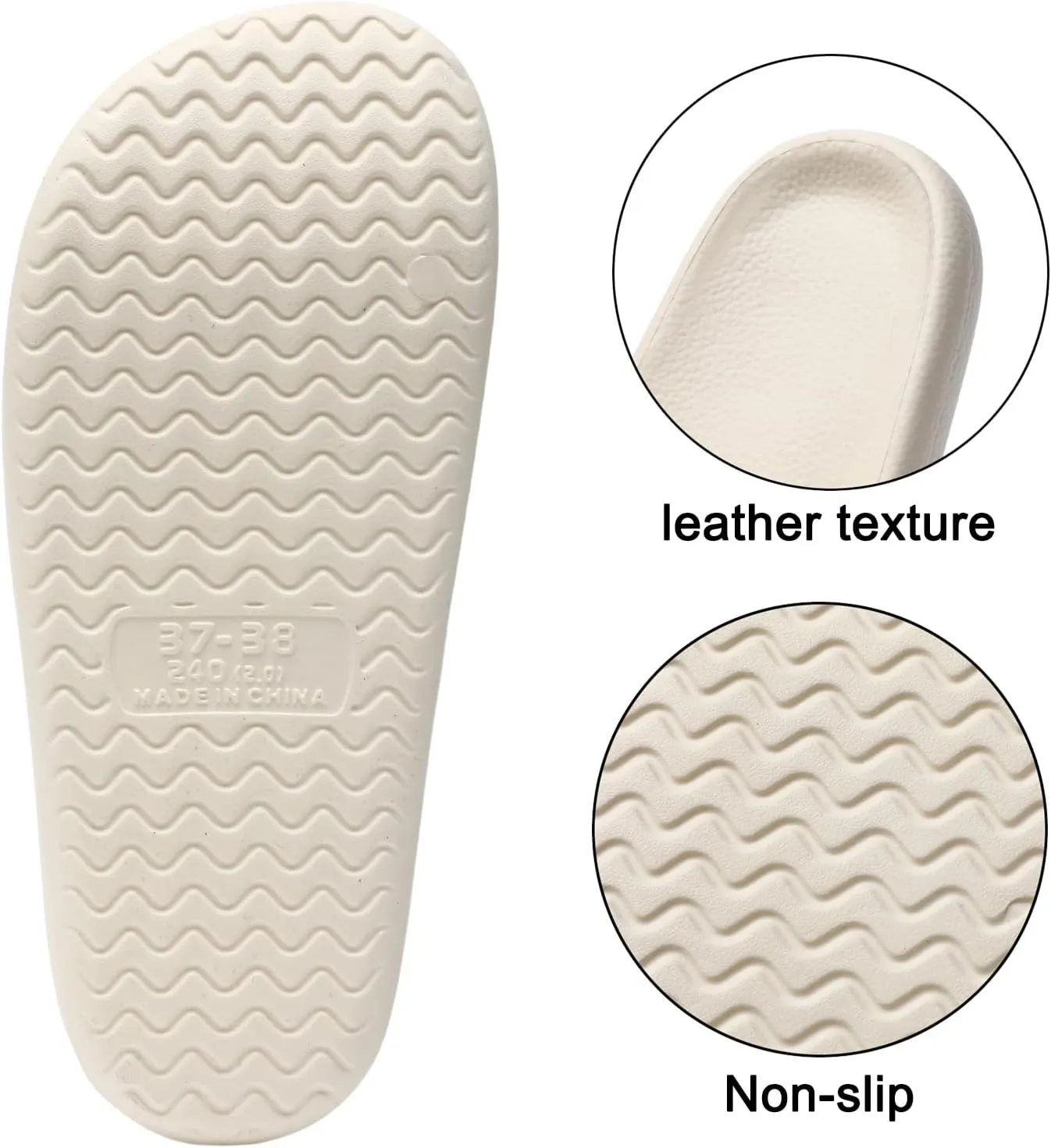 Unisex Cloud Slides for Women Men - House Slippers with Arch Support Quick-Drying Recovery Spa Bath Pool Beach Slides Pillow Slippers Non-Slip - Perfect for Home, Beach, and Travel