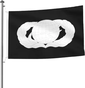 United States Air Force Manpower & Personnel Badge Flag 5x8 Ft Heavy Duty Durable Double-Sided Outdoor Decorative Banner Home Patio Flags Yard Welcome Flag