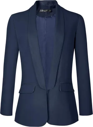 Urban CoCo Women's Office Blazer Jacket Open Front Womens Blazers for Work Professional