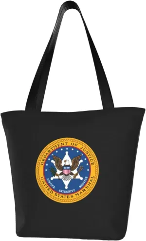 US Marshals Service Women'S Casual One Shoulder Carry Shopping Bag Large Capacity Working Storage Handbag