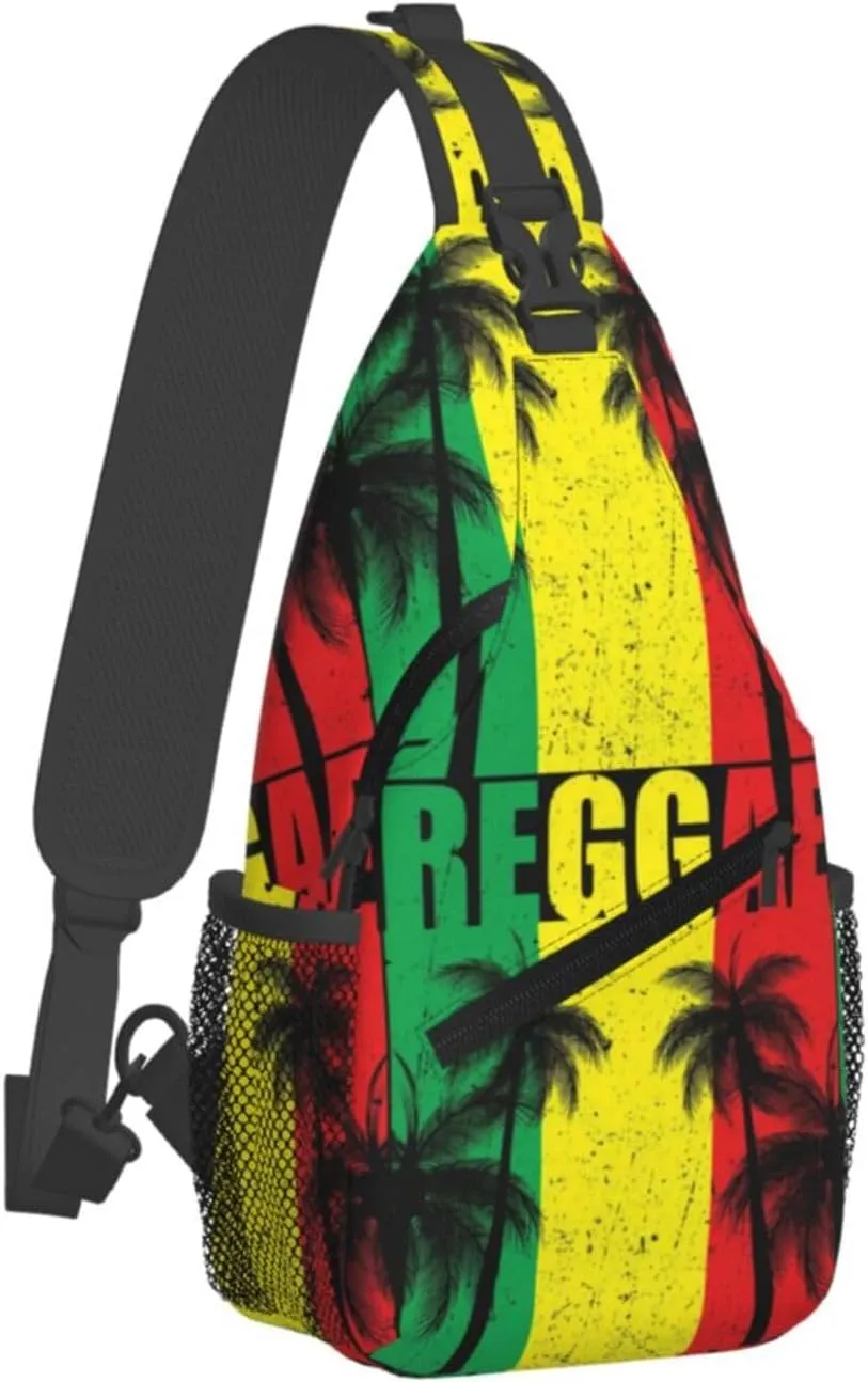 Us Virgin Islands Flag Sling Bag Adjustable Chest Bags Casual Crossbody Bag Travel Shoulder Backpack