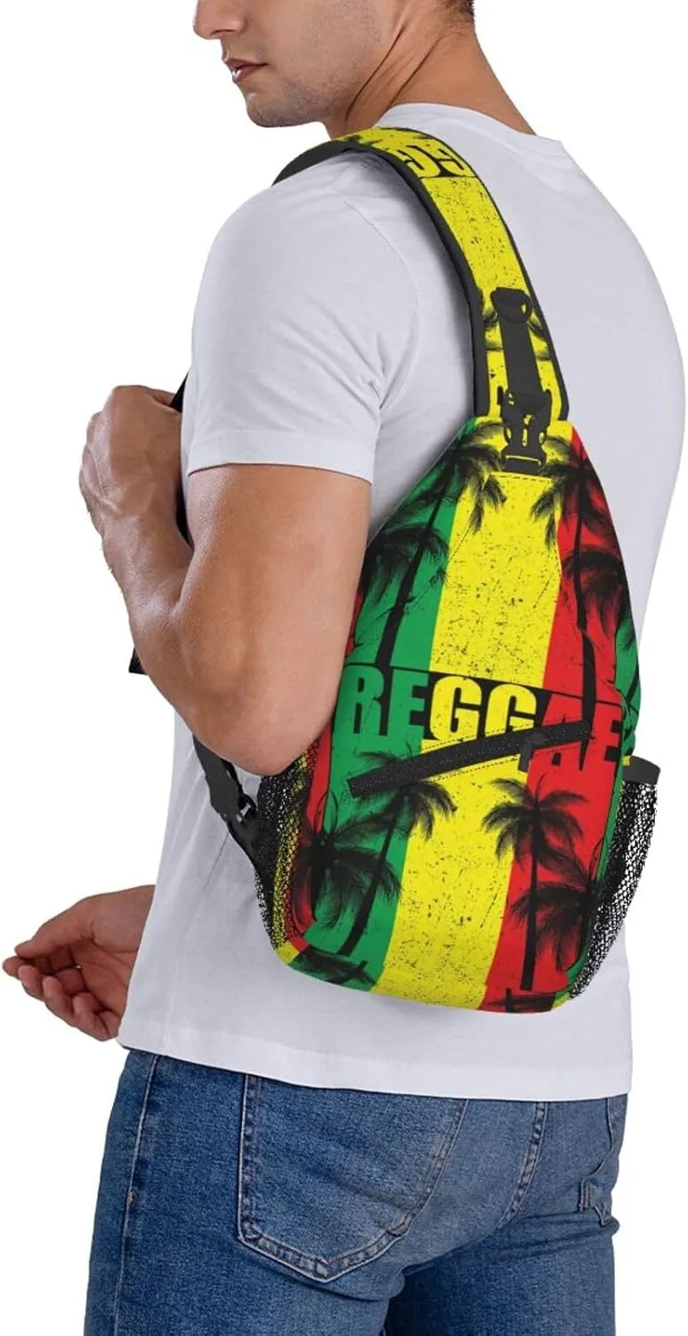 Us Virgin Islands Flag Sling Bag Adjustable Chest Bags Casual Crossbody Bag Travel Shoulder Backpack