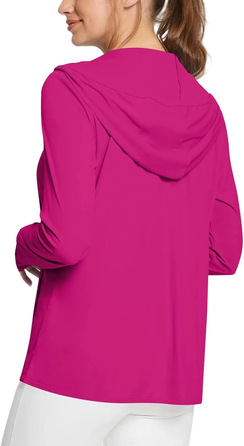 UV Protection Shirts for Women UPF 50  Lightweight Long Sleeve Rash Guard Outfit Casual Crewneck Runing Swimming Tops