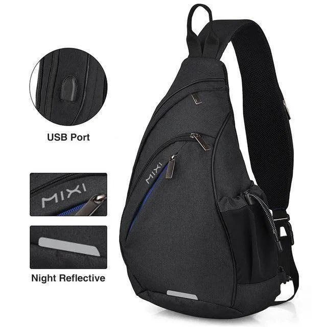 VacationGrabs USB Charging Crossbody Backpack
