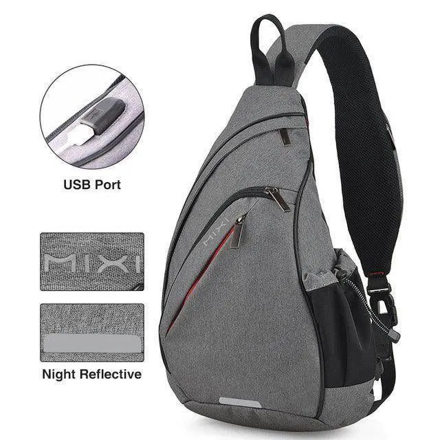 VacationGrabs USB Charging Crossbody Backpack