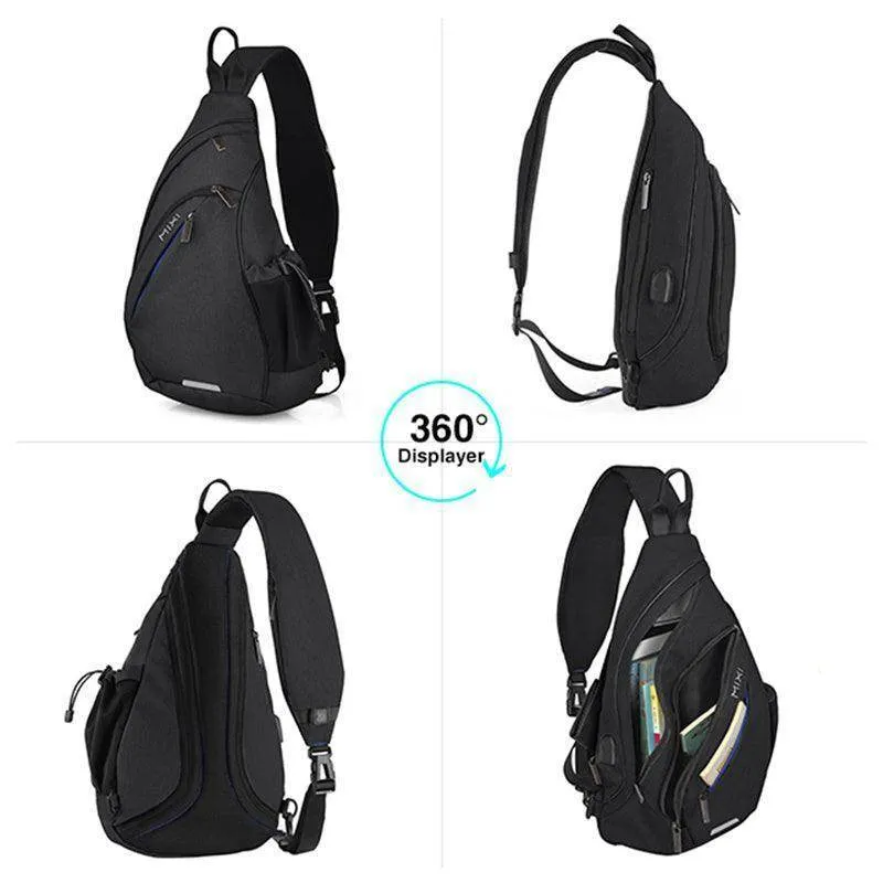 VacationGrabs USB Charging Crossbody Backpack