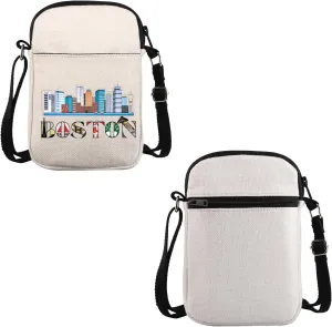 VAMSII Boston Lover Gift Welcome to Boston Crossbody Bag Boston Vacation Travel Bag Boston Souvenir Gift