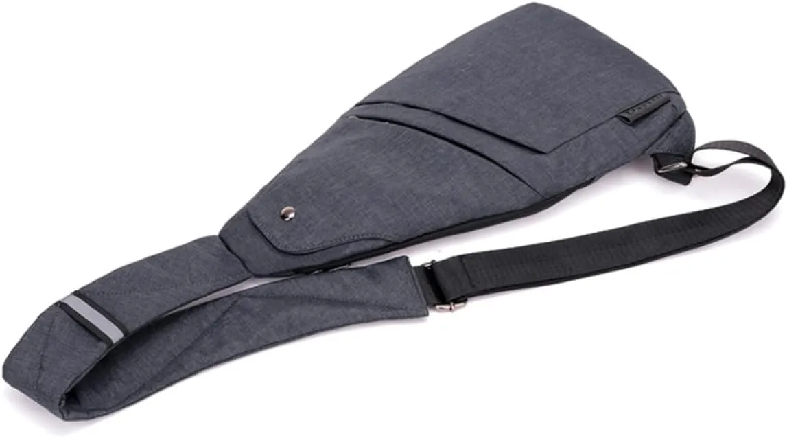 VANZACK Chest Crossbody Bag for Men Stylish Polyester Daypack Pockets Comfortable for Long Hauls