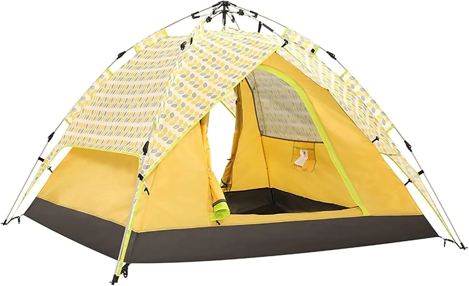 VejiA Tent Automatic Pop Up Camping Tent 3 4 Person with 2 Door&4 Mesh Double Layer Instant Tent for Family Hiking Outdoor