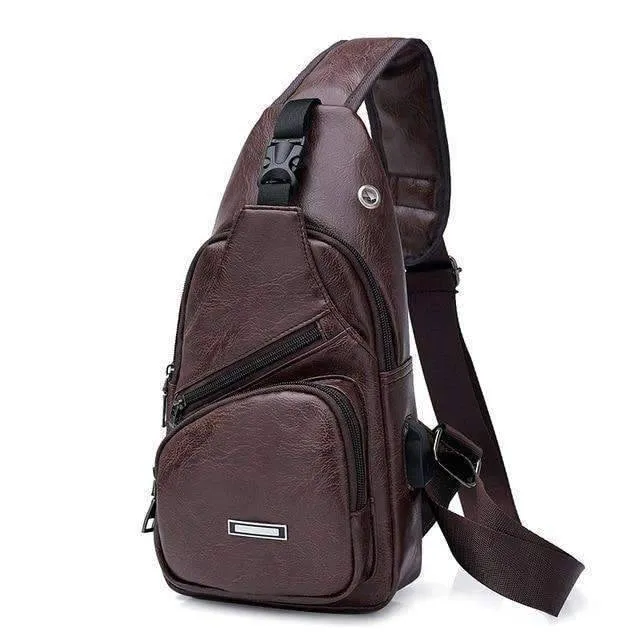 Versatile Leather Fashioned Oxford Soft Crossbody Bag for Men and Women