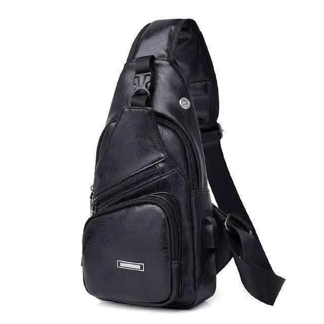 Versatile Leather Fashioned Oxford Soft Crossbody Bag for Men and Women