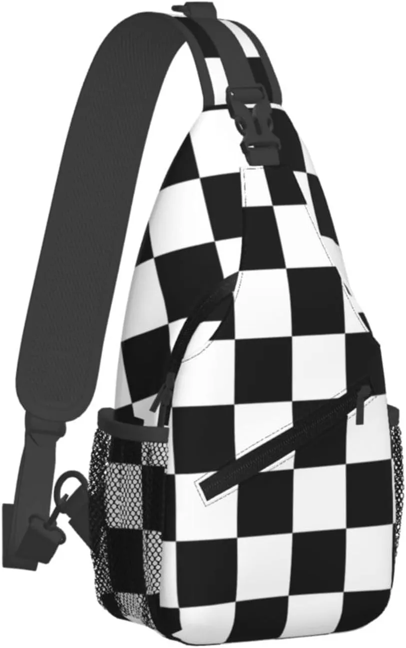 Vintage Wrestling Wrestle Wrestler American Flag Sling Bag Chest Bags Casual Crossbody Bag Travel Shoulder Backpack