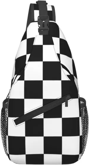 Vintage Wrestling Wrestle Wrestler American Flag Sling Bag Chest Bags Casual Crossbody Bag Travel Shoulder Backpack