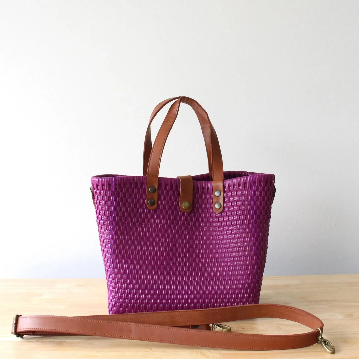 Violet Handwoven Crossbody Bag
