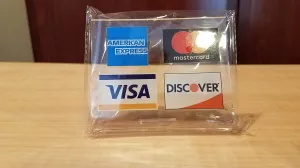 Visa/MasterCard/American Express Acrylic Counter Sign
