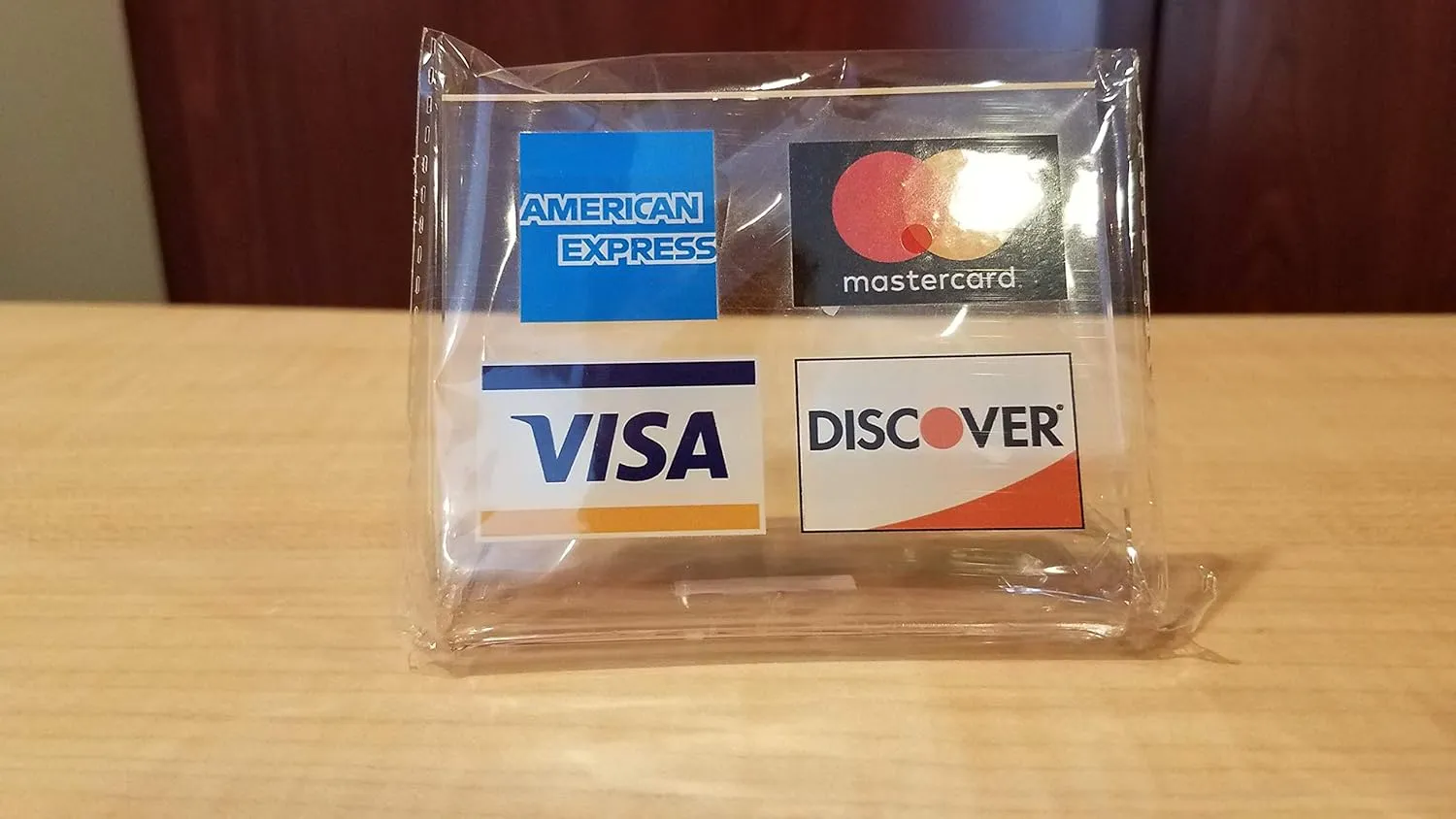 Visa/MasterCard/American Express Acrylic Counter Sign