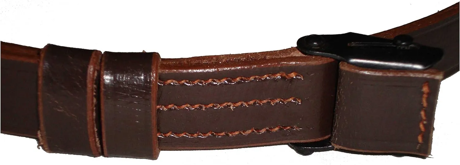 warreplica German mauser kar98k k98 Karabiner 98 Kurz M48 yugoslavian Yugo 7x57 8mm Mauser WWII Leather Sling - Reproduction