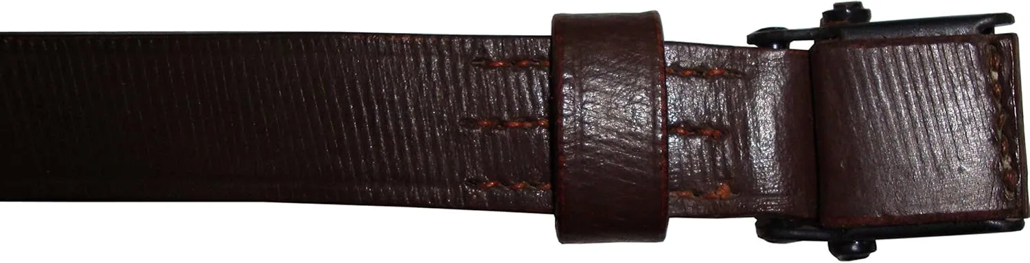 warreplica German mauser kar98k k98 Karabiner 98 Kurz M48 yugoslavian Yugo 7x57 8mm Mauser WWII Leather Sling - Reproduction