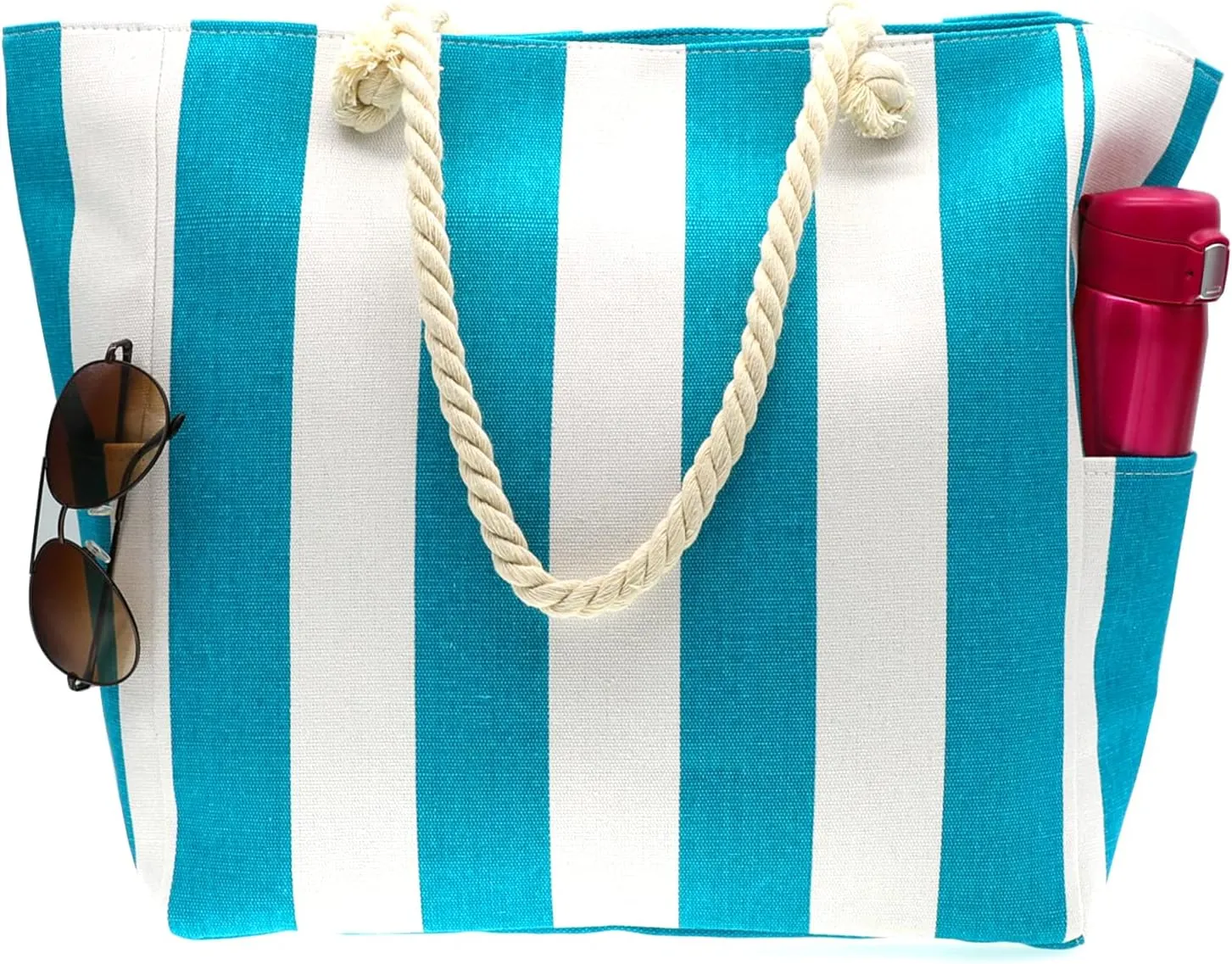 We We Large Beach Tote bag for Women Canvas Straw Tavel Tote Bag Waterproof Shoulder Bag Handbag for Gym Swim