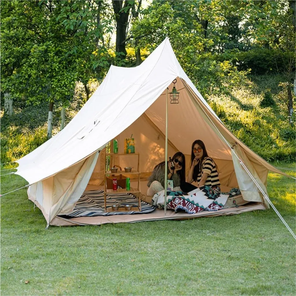 Weatherproof Tents Outdoor Camping Tent Portable Folding House Type Waterproof Thick Cotton Sunproof and Rainproof Family Tent Camping and Hiking Tents