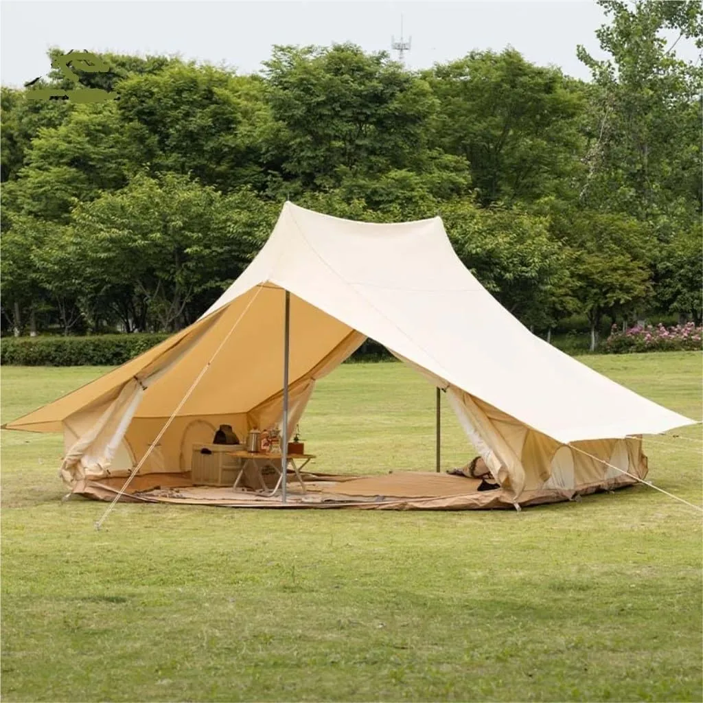 Weatherproof Tents Outdoor Camping Tent Portable Folding House Type Waterproof Thick Cotton Sunproof and Rainproof Family Tent Camping and Hiking Tents