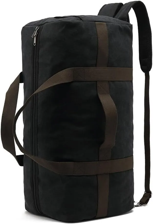 Weekender Bag Vintage Canvas Duffle With Suitcase Handle Sleeve Adjustable Shoulder Strap Business