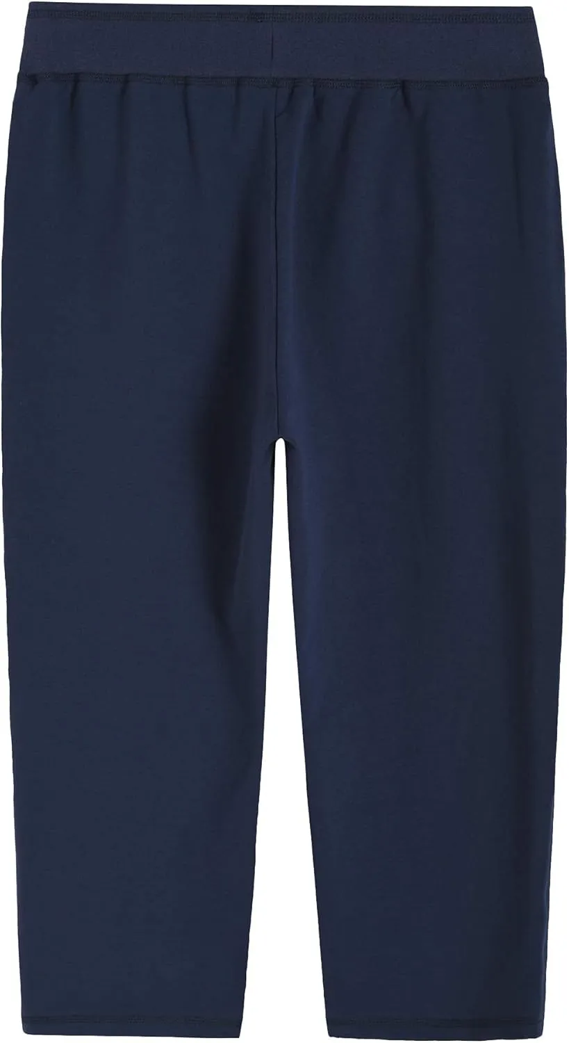 Weintee Women's Knit Sweatpants Capri Pants with Pockets