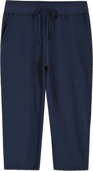 Weintee Women's Knit Sweatpants Capri Pants with Pockets