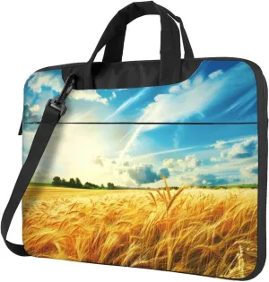 Wheat Field Printed Laptop Tote Bag Travel Business Computer Bag Work Bag for Men Women
