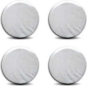 Wheels Protector Bag RV Tire Covers Waterproof Oxford Travel Trailer Camper Truck SUV Motorhome Waterproof Wheel Cover Sunproof Aluminum Film,4Pack for 23-26 inch Tires