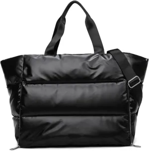 Women Large Quilted Puffer Tote Bag, Sports Gym Bag with Wet Pocket Travel Duffel Bag Large Capacity Weekender Bag for Yoga