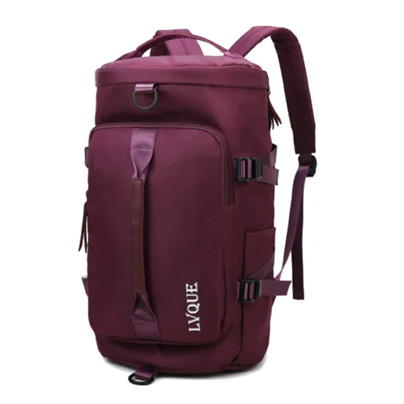 Women Large Travel Backpacks Waterproof Stylish Casual Daypack Bags with Luggage Strap Backpack Ladies Sports Yoga Luggage Bags