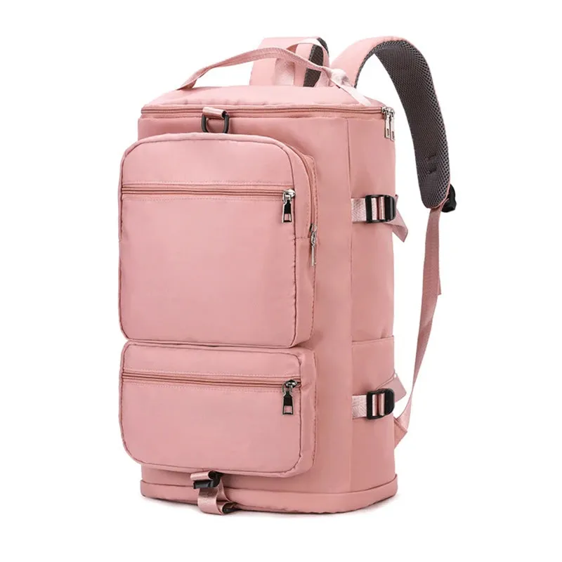 Women Large Travel Backpacks Waterproof Stylish Casual Daypack Bags with Luggage Strap Backpack Ladies Sports Yoga Luggage Bags