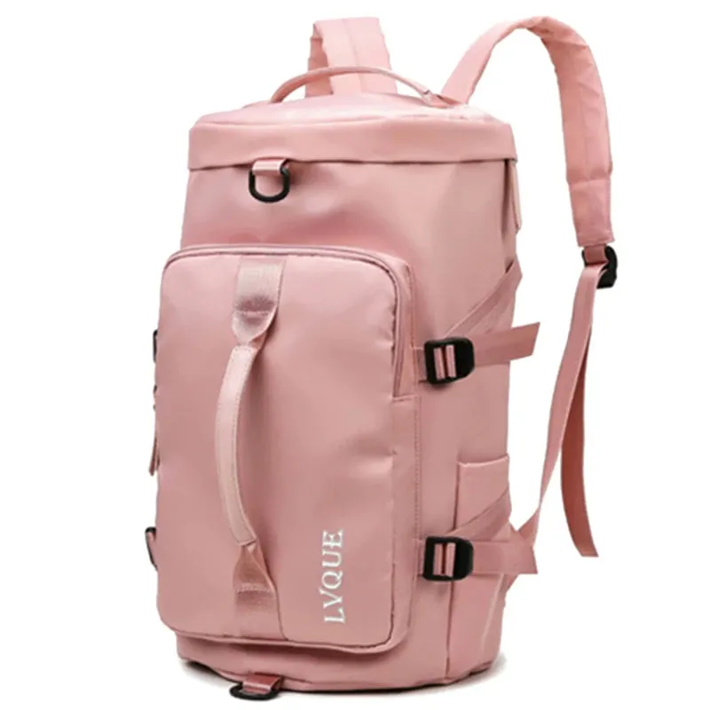 Women Large Travel Backpacks Waterproof Stylish Casual Daypack Bags with Luggage Strap Backpack Ladies Sports Yoga Luggage Bags