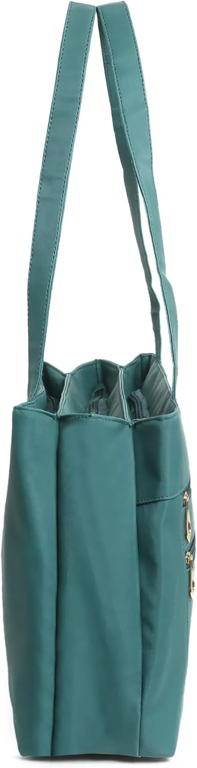 Women Leather Tote Bag, Classic Unlined Design, Interior and Exterior Pockets, Stylish, Lightweight for casual