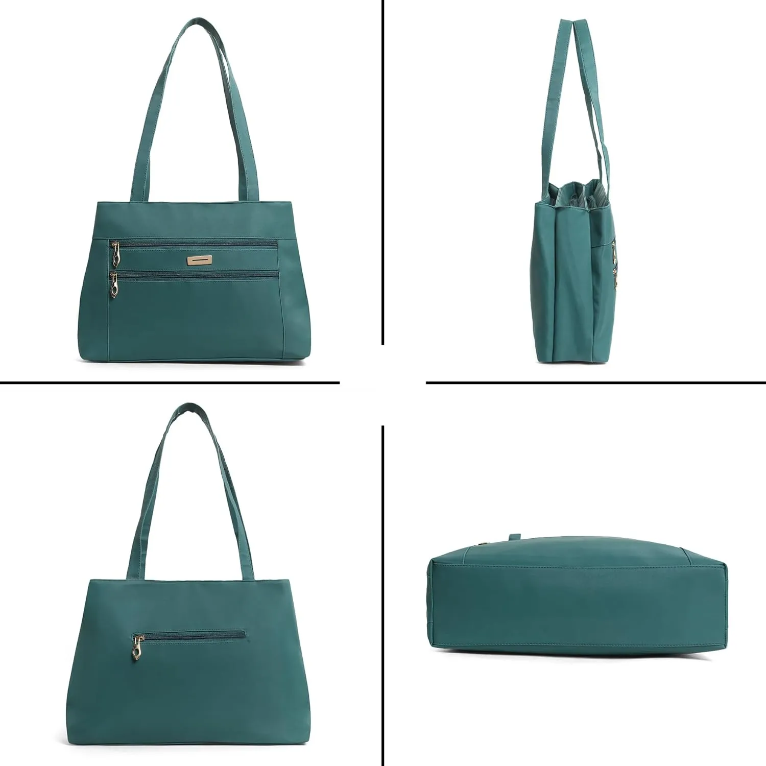 Women Leather Tote Bag, Classic Unlined Design, Interior and Exterior Pockets, Stylish, Lightweight for casual