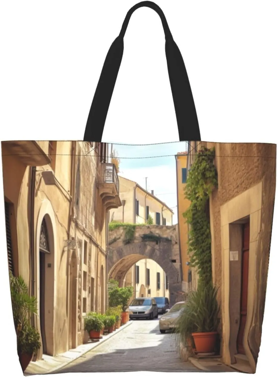 Women Printed Cross Body Bag Many Foxes Casual Handbag Shopping Bag