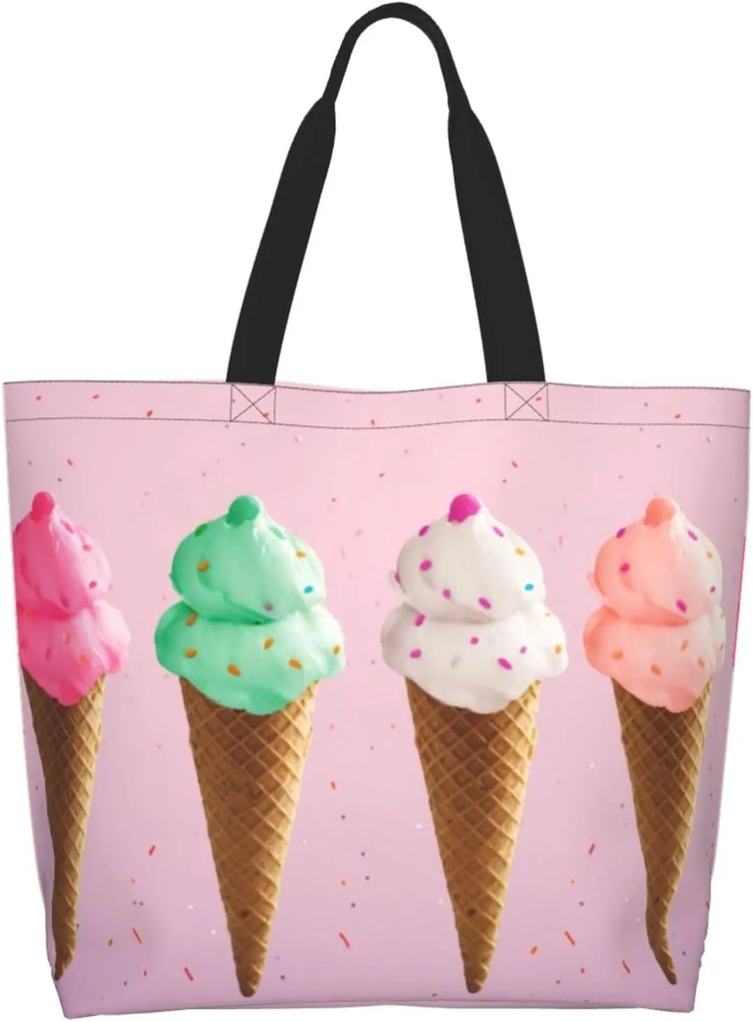 Women Printed Cross Body Bag Many Foxes Casual Handbag Shopping Bag