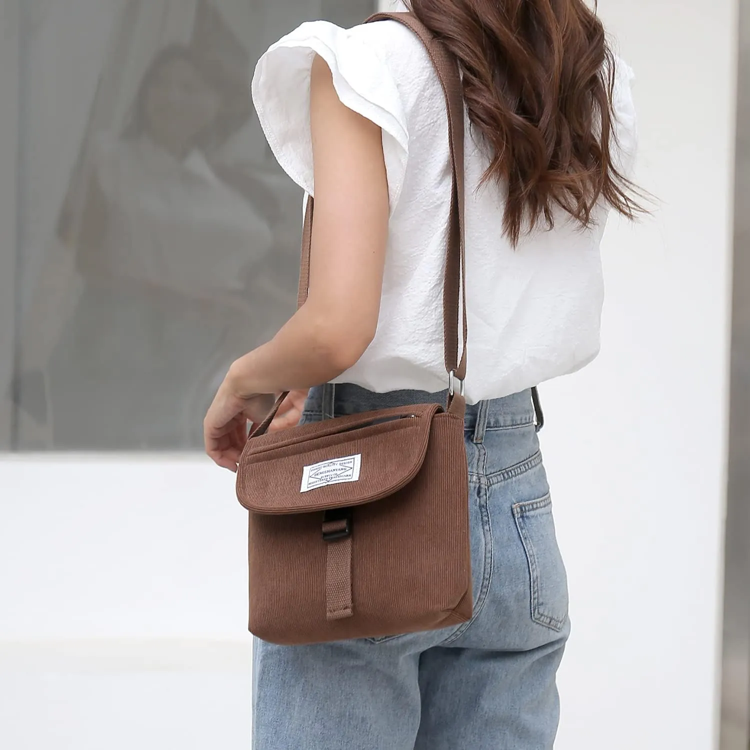 Women Small Satchel Bag Handbag Stylish Tote Handbag for Women Corduroy Hobo Bag Fashion Crossbody Bag Handbag Bag